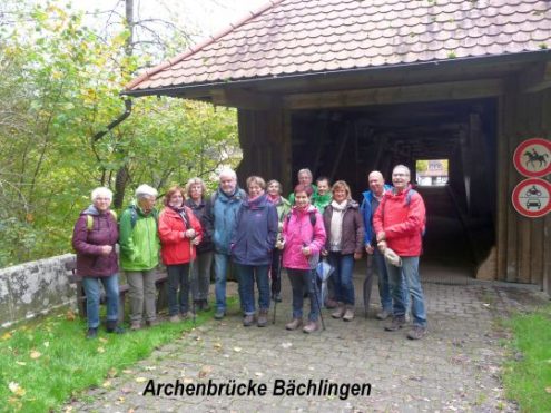 Wandergruppe bei Langenburg