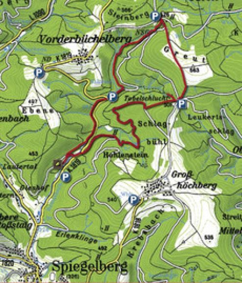 Bodenbachschlucht Karte